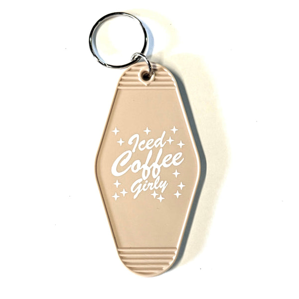 Iced Coffee Girly Keychain
