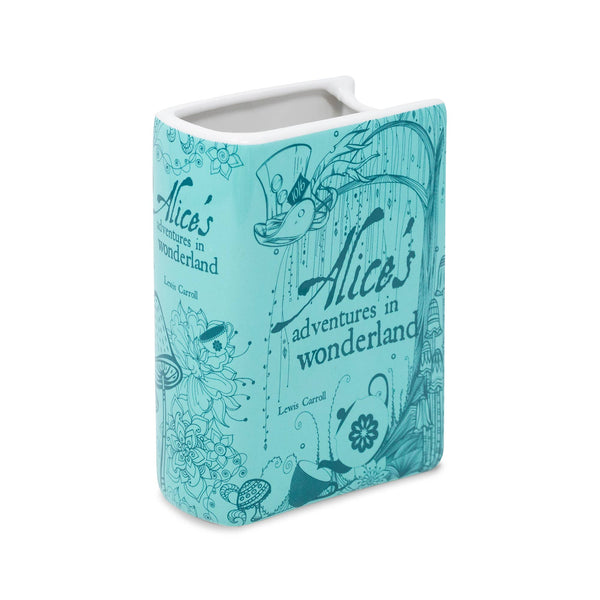 Small Book Vase, Alice in Wonderland - Blue