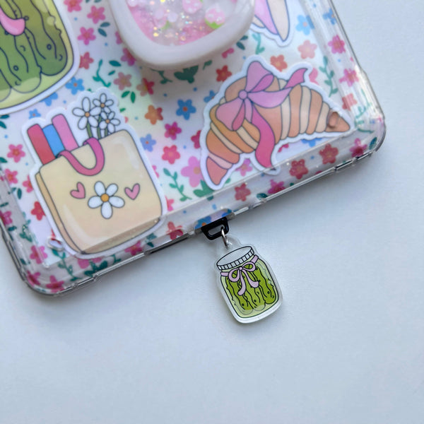 Pickle Charm Acrylic Kindle Charm | E-Reader Accessory