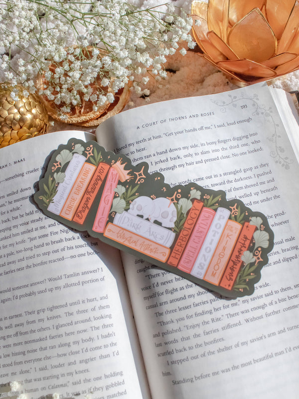 Cozy Fantasy Bookshelf Bookmark  | Soft Touch