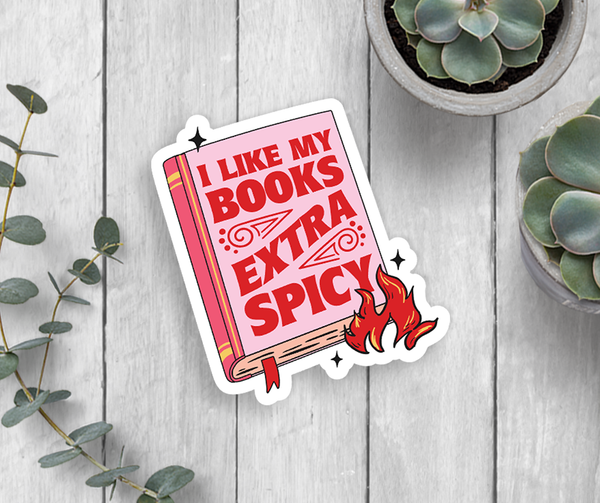 Spicy Books Vinyl Sticker