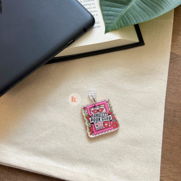 Smut book club Kindle Charm, kindle accessories, bookish