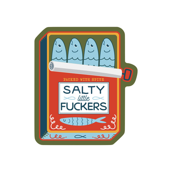 Salty Sardines High Quality Vinyl Sticker