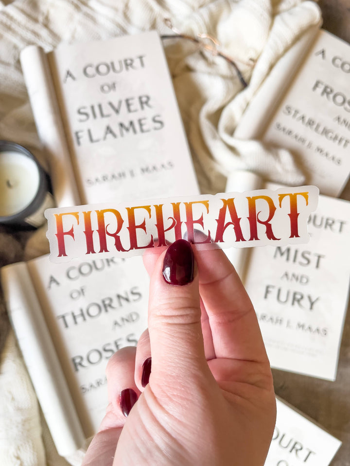 Fireheart Sticker Fireheart Vinyl Bookish Sticker | Throne of Glass – The Chapter Co