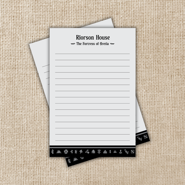 Riorson House Notepad | Fourth Wing