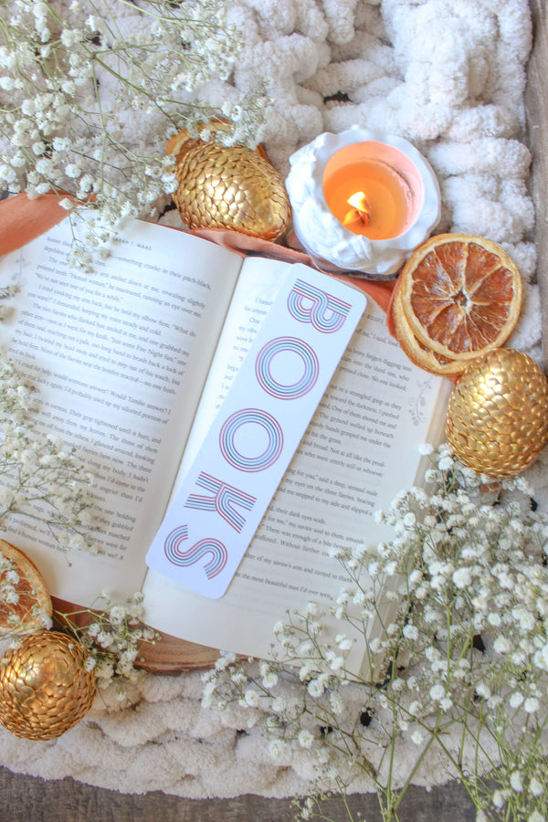 Rainbow BOOKS 2x8 Bookmark | Glossy