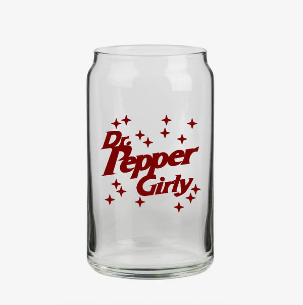 Dr. Pepper Girly Beer Can Glass
