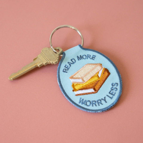 Read More Embroidered Keychain | bookish, reader, gift