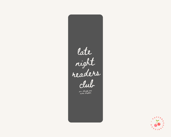 Late Night Readers Club - Bookmark