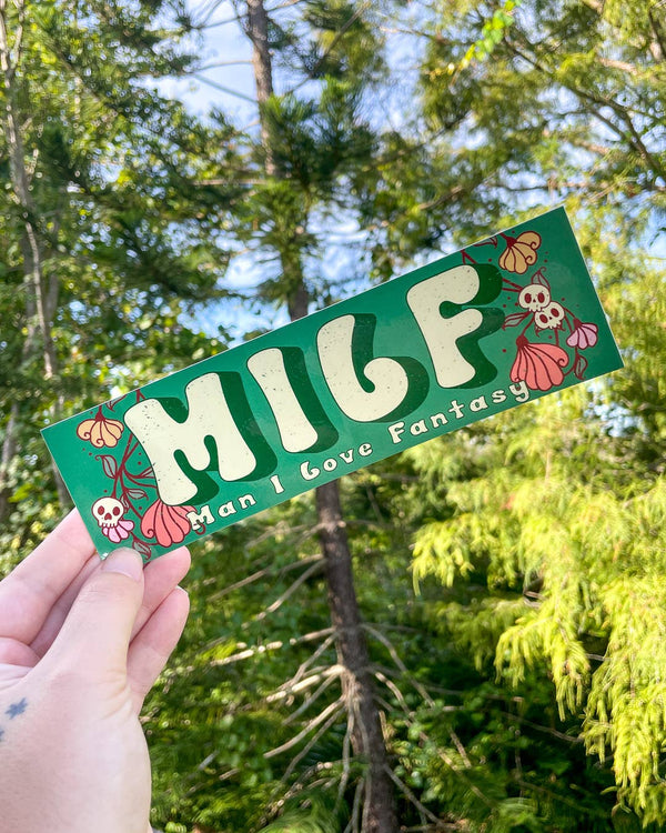 MILF (Man I Love Fantasy) Bumper Sticker | Fantasy Gifts