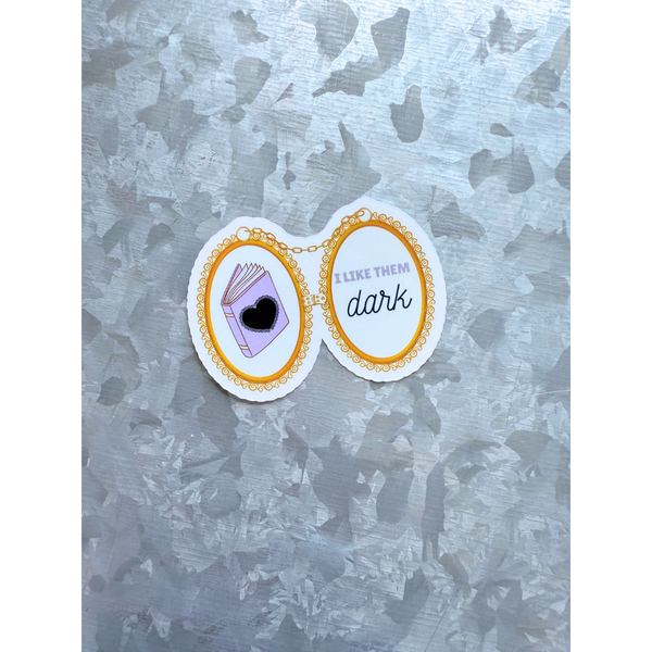 I like them dark books waterproof sticker|dark romance