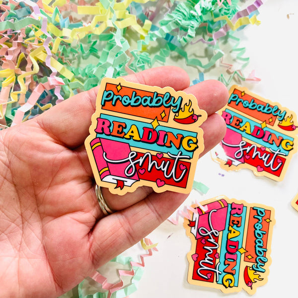 Probably Reading Smut Die Cut sticker 