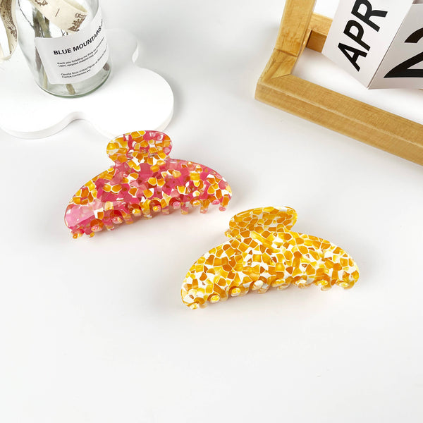 Environmentally acetic Fruit pieces over size hair claw clip