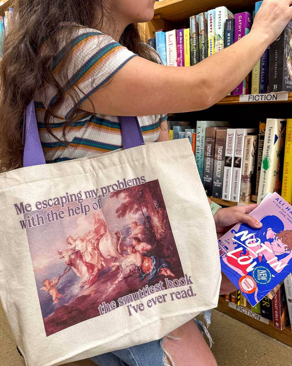 Smutty Books Fine Art Bookish Tote Bag