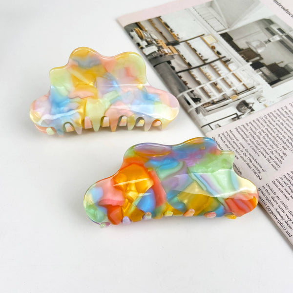 Acetate Colorful Claw Clip Cloud Hair Clips