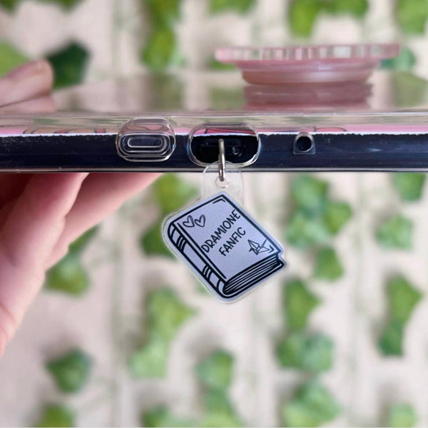 Kindle Charm, Dramione Fanfic Bookish E-Reader Dust Plug