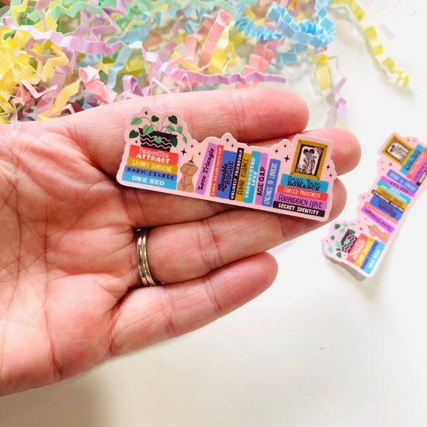 Romance book shelf Sticker 