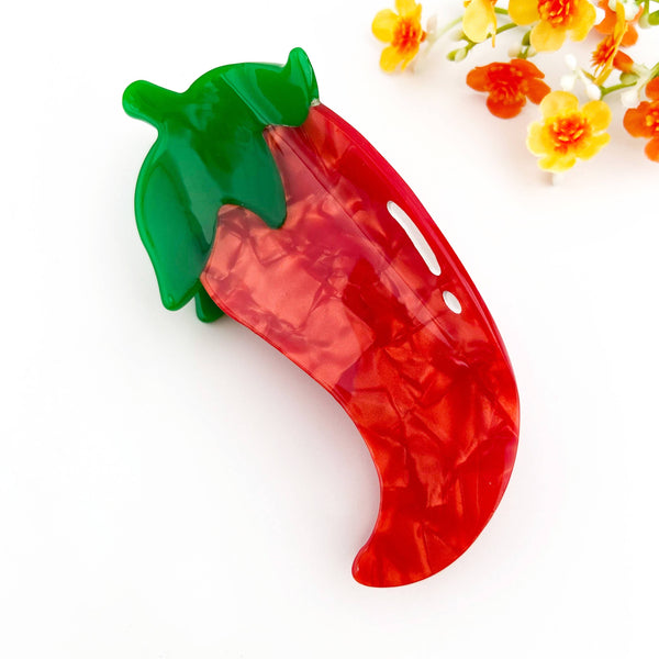 Original Sweet Chili Pepper Acetate Vegetable Hair Clip