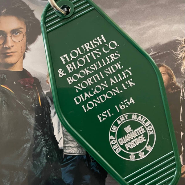 Motel Key Fob - Flourish & Blotts (Harry Potter)